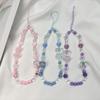 Mobile Phone Lanyard Handmade Beaded Bear Pendant Bow Pendant Anti-Lost Lanyard