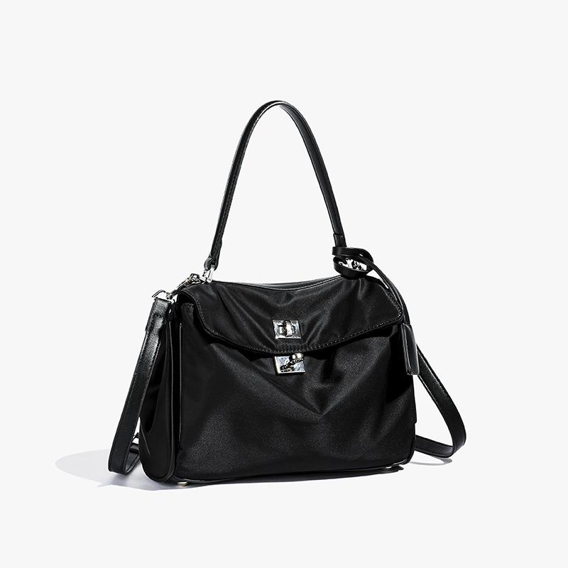 New Women's Bag with Large Capacity Commuting Tote Bag, Hand Armpit Bag, Casual Commuting Nylon Oxford Platinum Bag
