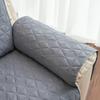Quilted Recliner Sofa Cover For Living Room Solid Color Armchair Slipcover Dogs Pets Kids Sofa Mat Water Repellent Couch Cushion