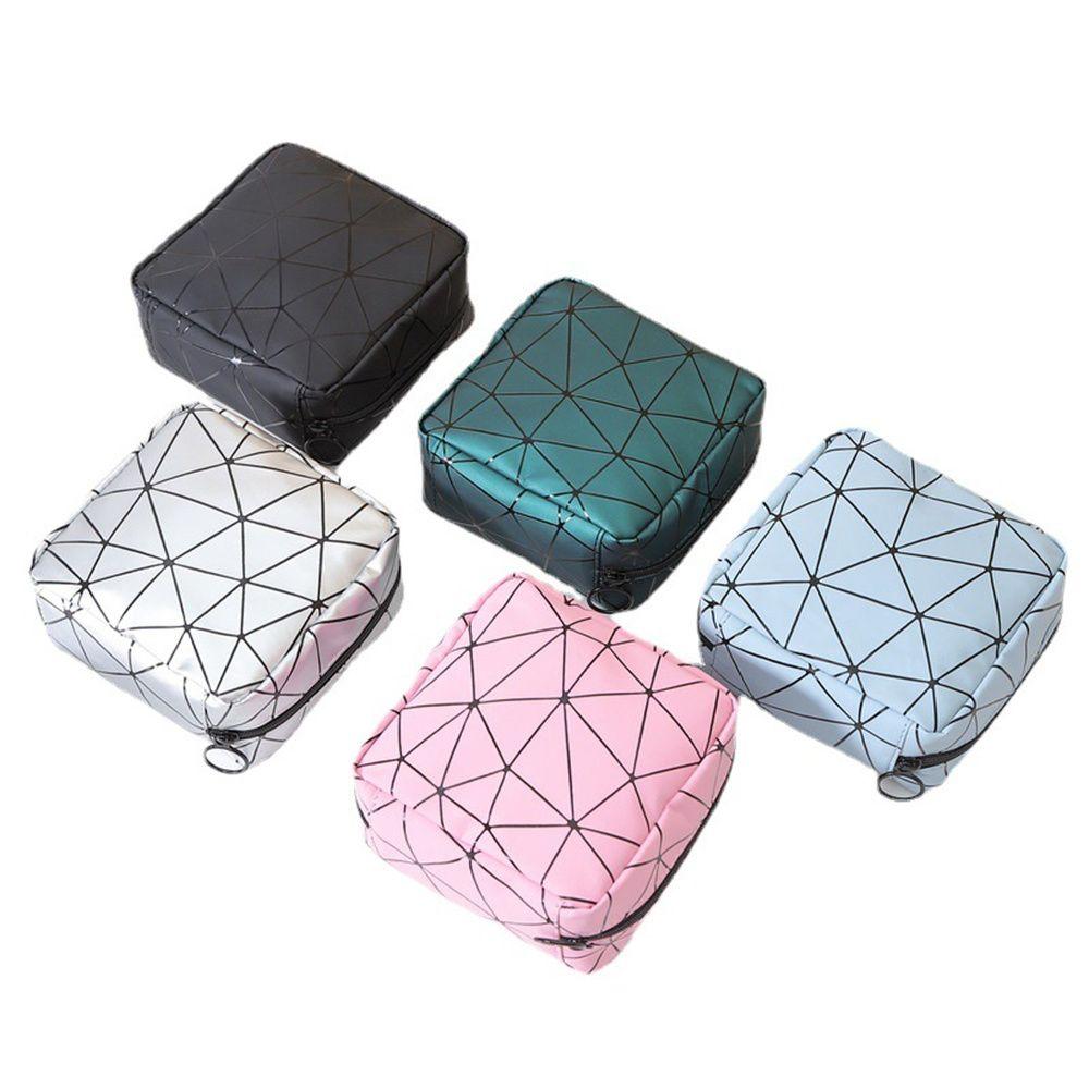 Portable Use Waterproof Mini Cosmetic Bag Cotton Wool Coin Purse Sanitary Pad Pouch Napkin Storage Feminine Napkin
