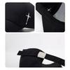 Spring Side Embroidered Cross Sport Cap Sunshade Baseball Cap for Young Men Women