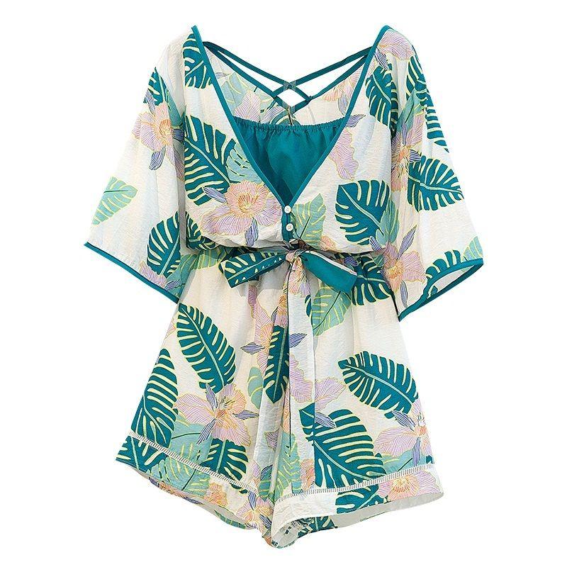 

Amazon Таиланд Шорты Бали Оверсайз Женская одежда Picture color 4XL