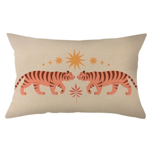 Geometric Pillowcase Rectangular Cushion Cover Polyester Comfort Sofa Pillow