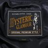 HYSTERIC GLAMOUR 02171AB14 Back Arch Logo HYSTERIC-G Embroidered Nylon Stadium Jacket Jacket S blackUsed