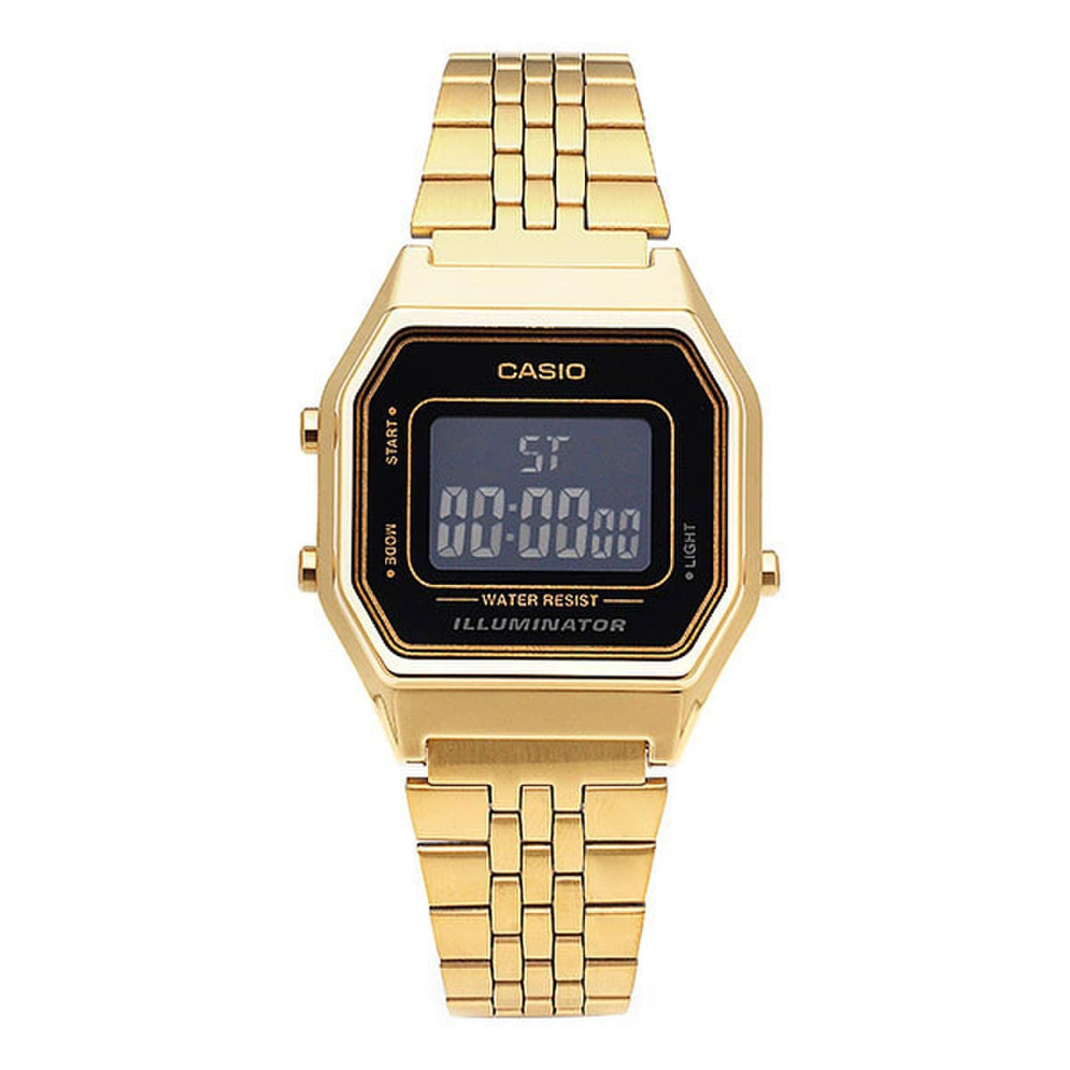 [Casio] LA680WGA-1BDF (LA680WGA-1B) Цифровые квадратные винтажные ретро-часы унисекс из металла