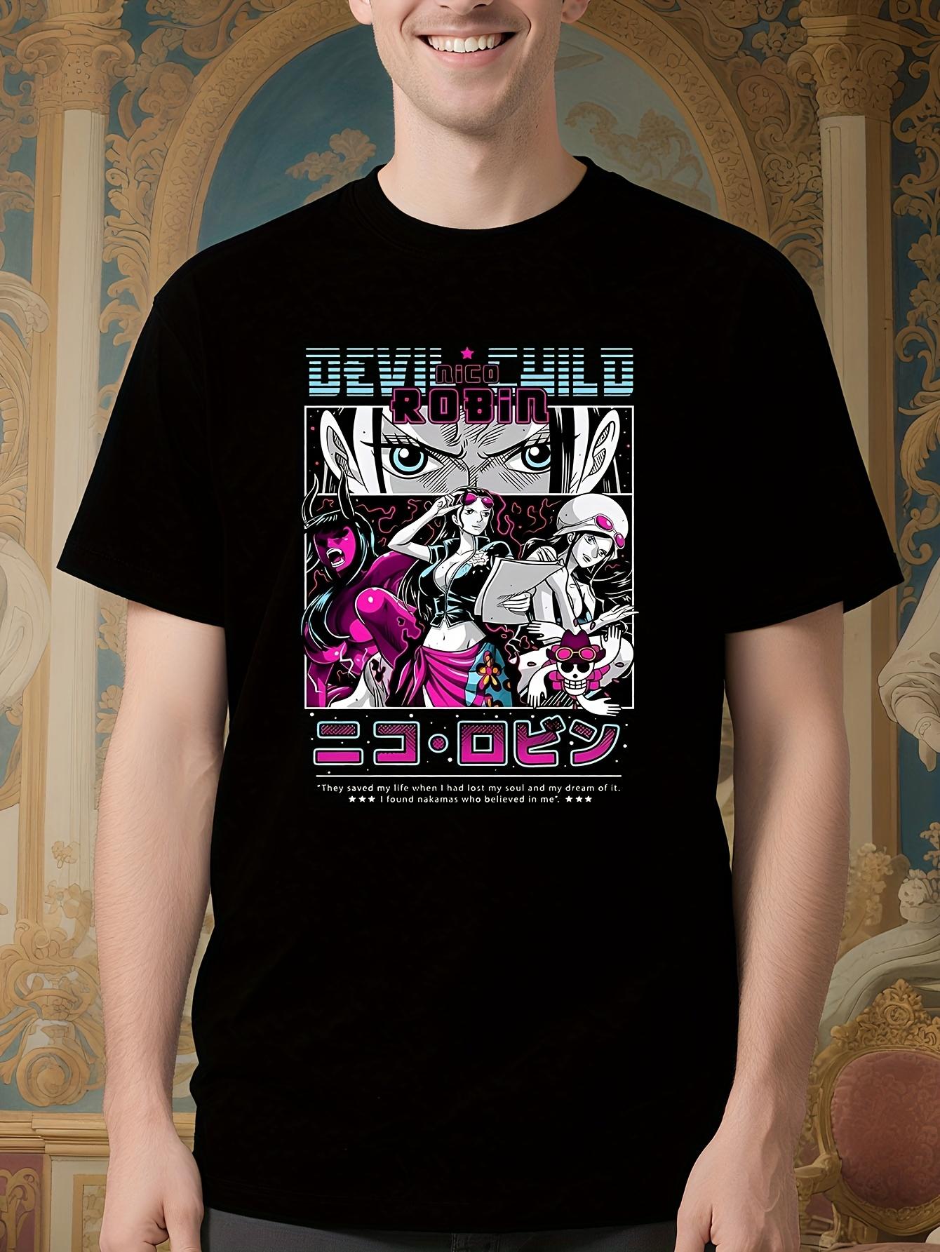 Vintage Anime Graphic Tshirt - Devilish Manga Design with... XL