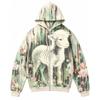 2026 Stand-Up Collar Unisex 3D Printed Hooded Sweatshirt Casual Loose Fit Long Sleeve Pullover Youth