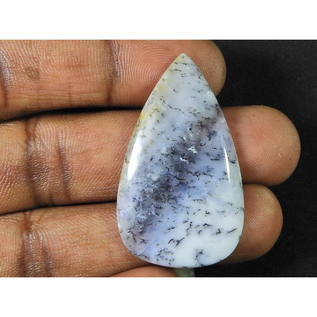AAA Natural Dendrite Opal Pear Shape Healing Crystal Loose Gemstone 25X43MM SK-1923