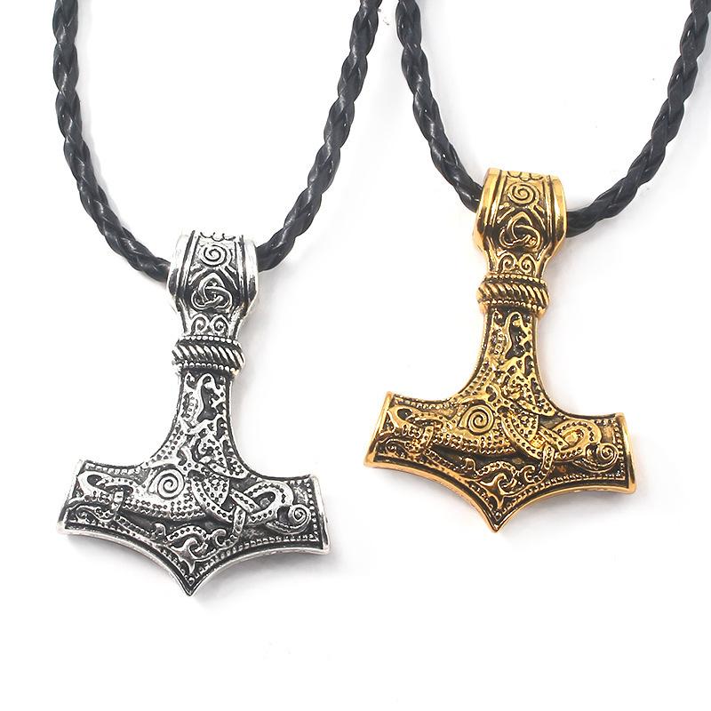 New Retro Viking Necklace Viking Rune Necklace Pendant Accessories