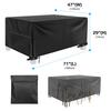 Garden Furniture Cover Waterproof Windproof Anti-UV Heavy Duty Rip Proof 111D Oxford Patio Table Chair Sofa Furniture Protector