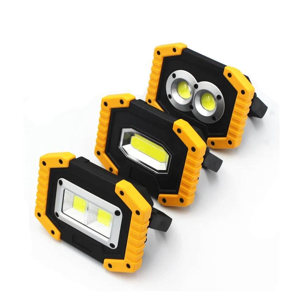 Rechargeable LED Work Light COB 30W Portable Waterproof For Outdoor Camping Hiking Car Repairing And Job Site Lighting