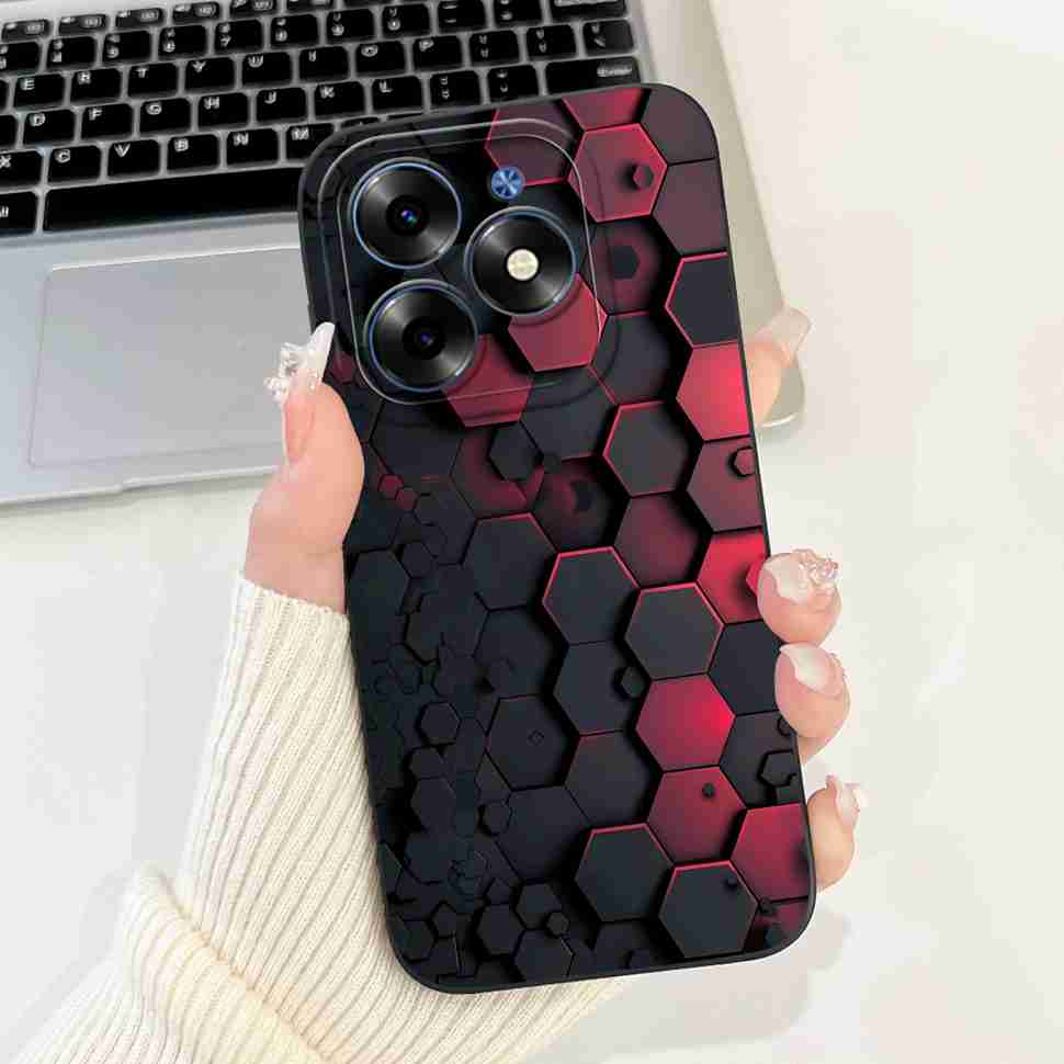 Pink Cat For Tecno Spark Go 2024 Cases BG6 Soft Silicone Cover For Tecno Spark 20 Spark20 SparkGo 2024 Casing Phone Case