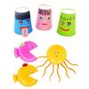 Animal Crafts Materials Birthday Gifts Stickers Educational Toys Glue Stickers Eyes / Nose / Mouth
