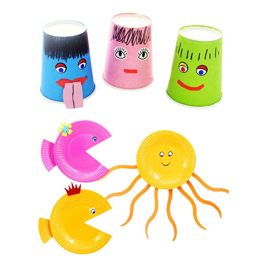 Animal Crafts Materials Birthday Gifts Stickers Educational Toys Glue Stickers Eyes / Nose / Mouth