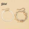 Bracciale in Metallo a Forma di U Braccialetti Rigidi per Donne Punk Osso di Serpente