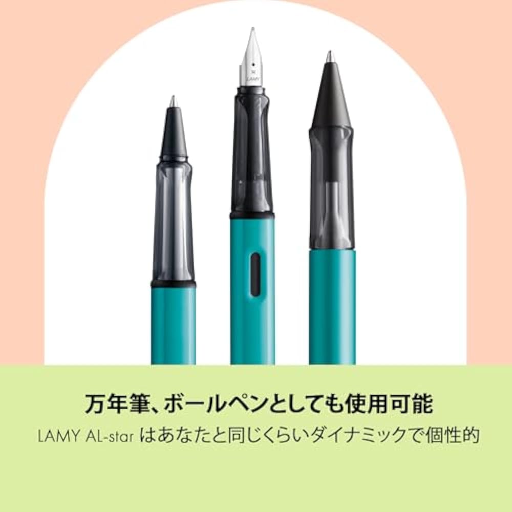 LAMY AL-Star Tourmaline Rollerball Pen - Clear Ergonomic Grip Pen Line Width M - Lightweight Alum...