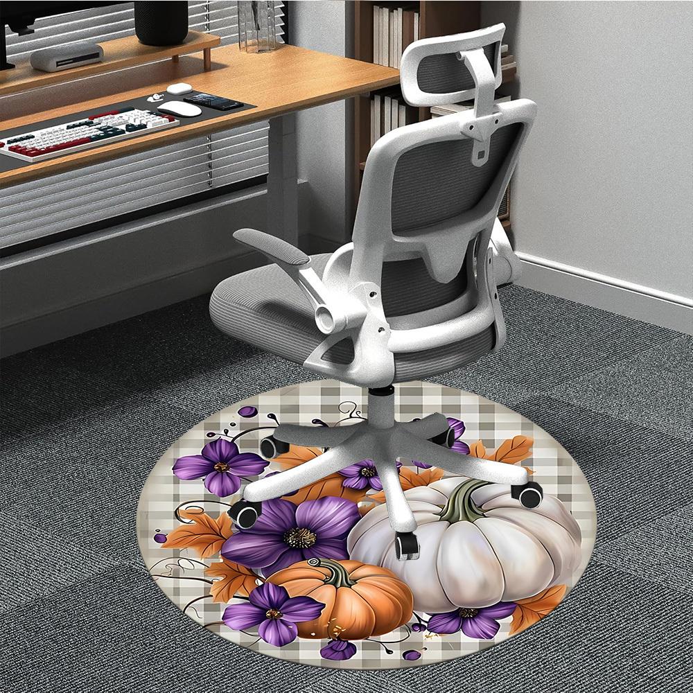 

1pc Autumn Harvest Chair Carpet for Office, Soft Comfortable Mat For Office, Living Room, Bedroom, Machine Washable Carpet yy251112181 80cm by 80cm