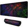 Large gaming Mouse Pad Big Red Blue gradient design nonslip rubber sewn edge gaming desk mat keyboard gamers and office work