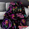 Coperta con Copertina Ghostface Killer di Scream Maschera Classica di Ghostface Pellicola Horror Halloween Coperta per l'Atmosfera della Camera da Letto