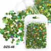 Nail Art Sequins Ins Winter Colorful Gradient Maple Leaf Flakes Trendy Nail Jewelry Bag
