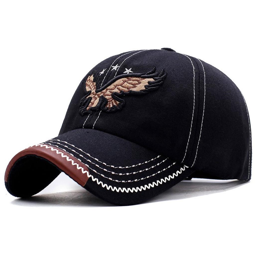 Hats Men'S And Women'S Four-Season Shade Baseball Cap Eagle Embroidery Korean Version Trendy Casual Couple Sunscreen Sun Hat