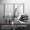 Carbon Steel Shower Caddy Hanging Bath Shelves Organizer Nail-free Shampoo Holder Storage Shelf Rack Bathroom Basket Holder