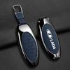 Zinc Alloy Leather Car Key Case Cover Fob for Lada X-Cross 5 Shell Holder Protector Keychain Auto Accessories