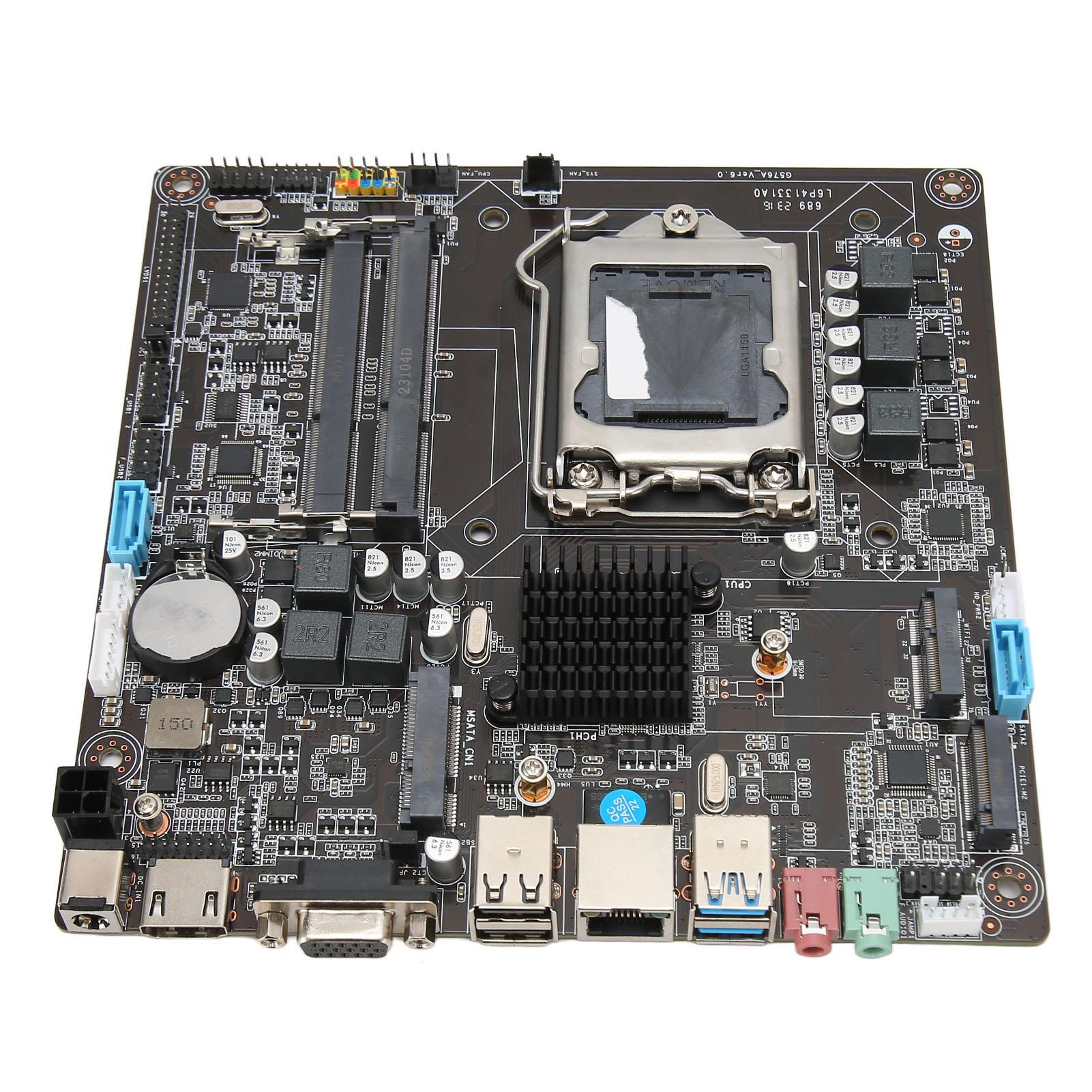 

Материнська плата H81 Mini ITX Роз єм LGA 1150 Двоканальна підтримка DDR3 для Core I3 I5 I7 4-го 5-го поколінь