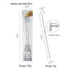 SMVP 9-Shape Flat Stainless Steel BBQ Skewers