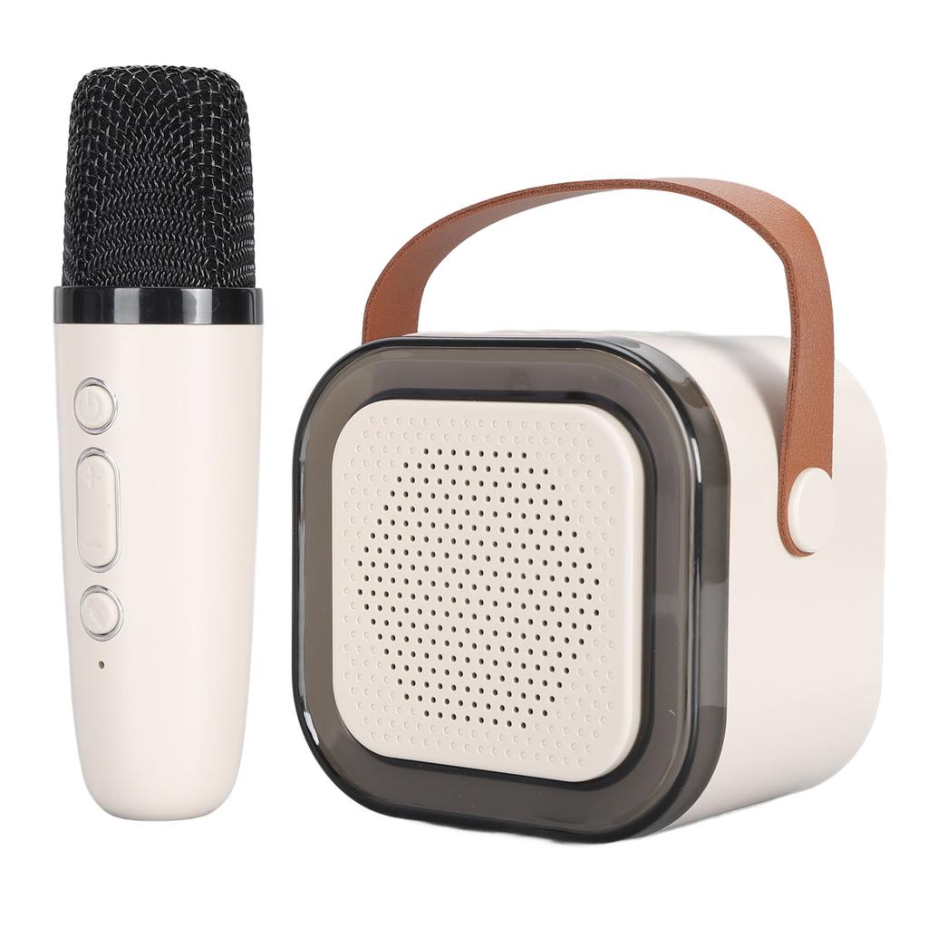 Przenośny system karaoke LED dynamiczne światło mały głośnik Bluetooth z mikrofonem dla dzieci w wieku od 4 do 12 lat i dorosłych