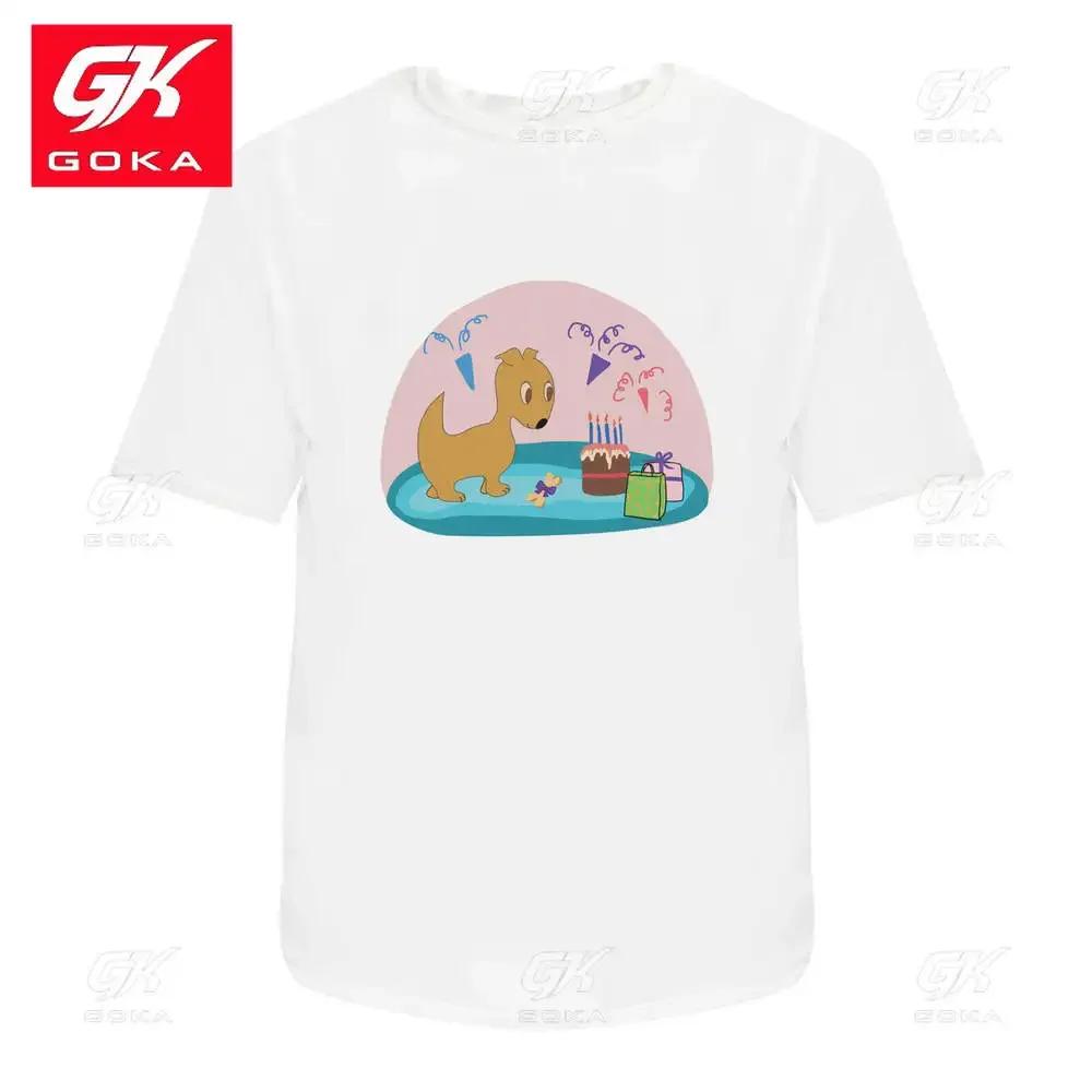 

Pups Birthday Unisexs Womens Cotton T Shirts Graphic Clothing Short Sleeve Vintage Tops Printed Tees Y2K Clothes Classic T Shirt S