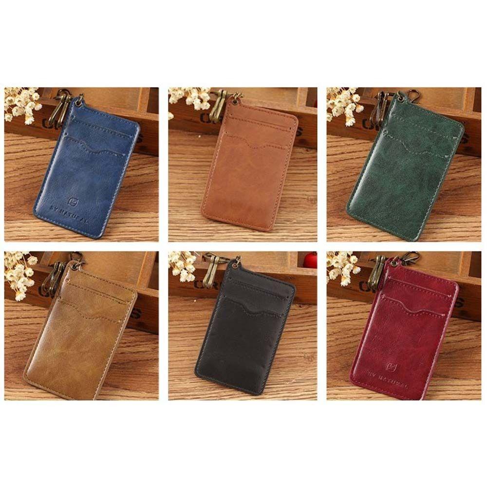 Access Control Card Double Sided Bank Card Credit ID Card Badge Case Card Holder Keychain Case Bag