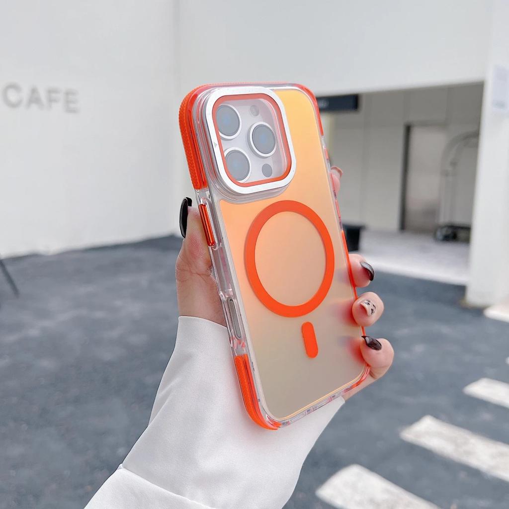 Suitable for iphone11promax magnetic mobile phone case chameleon flip lens Apple 11 anti-drop protective case