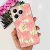 Voor Realme C63 C61 Narzo N61 N63 Hoesje Bloemen Vlinder Dames Mode Achterkant Transparant Zacht Slank Siliconen Bumper Shell