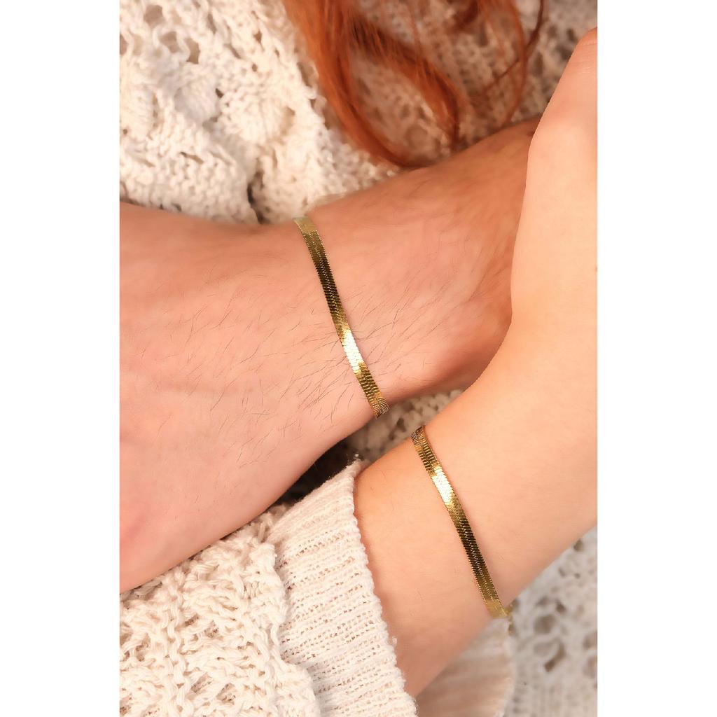 Double Italian Bracelet Combination Steel Does Not Discolor