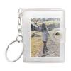 Mini Photo Album Keychain 5x3.5cm 2 Inch Photo Album Transparent Album Binder With 24 Pockets For Kids Wallet Backpack
