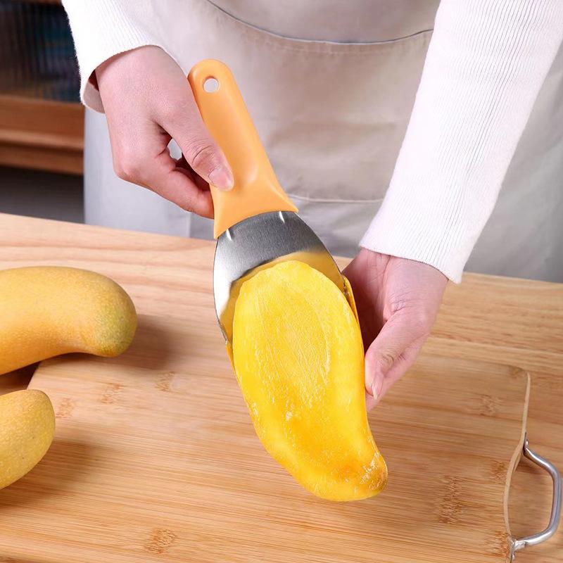 Wielofunkcyjna Obieraczka do Owoców Praktyczna Obieraczka do Mango Separator do Obierania Łyżka do Mango Awokado Owoc Narzędzie Kuchenne Gadżety Domowe
