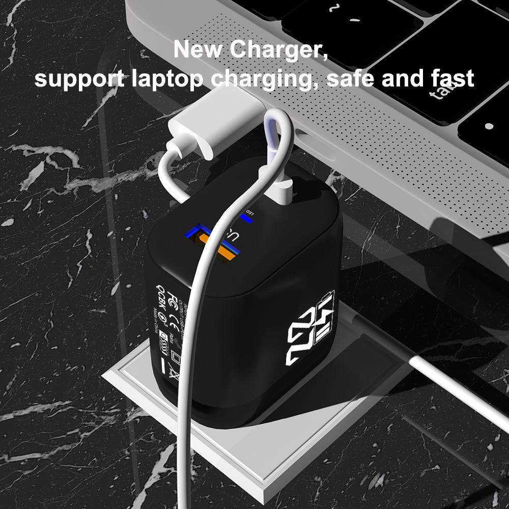 2.4A Dual USB Charger with 2-Port Head, US/EU/KR/UK Compatible, Travel Charger