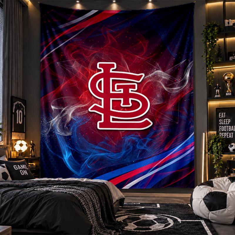 Wall Hanging Tapestry St. Louis Cardinals Print Cloth for Living Room Bedroom Home Decor