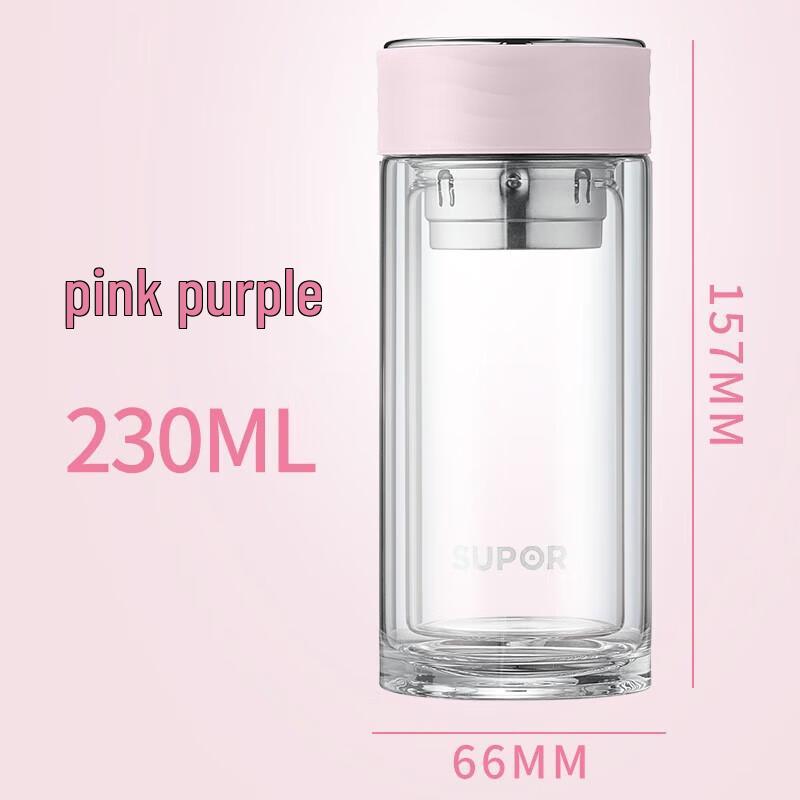 Supor Double-Layer Heat-Resistant Glass Cup