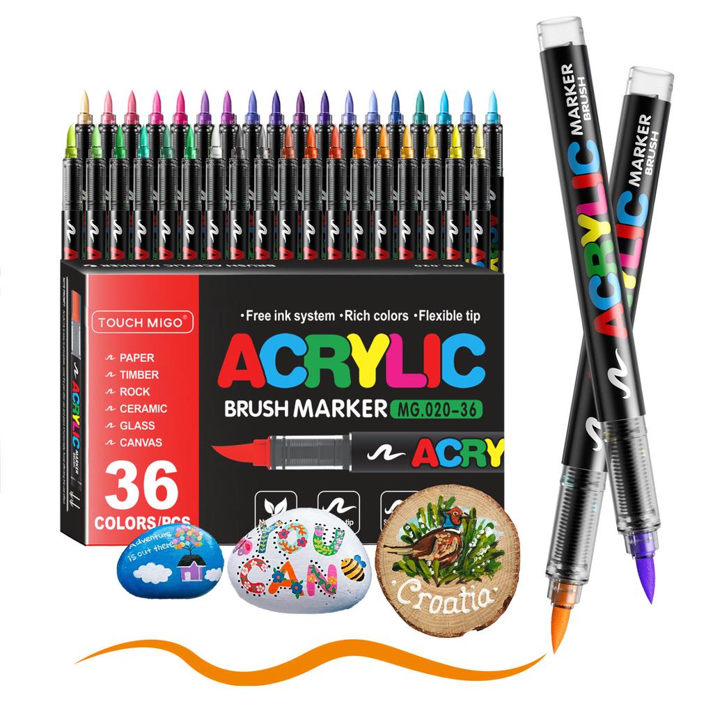 168/120/72/48/36/24/12 Colors Direct Liquid Acrylic Marker Pens Students Use Art Professional Drawing Drawing Coloring