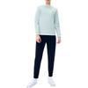 FILA Business Simple Solid Color Basic Knitted Casual Long Pants Men bottoms Legendary-Blue F11M241603FNV