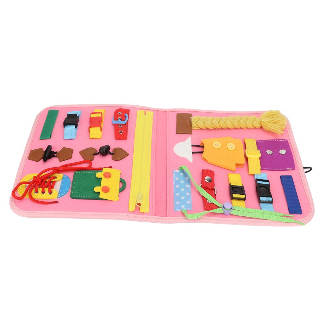 Montessori Sensory Toy Preschool Toddler Activities Educational Basic Skills Board for Kids