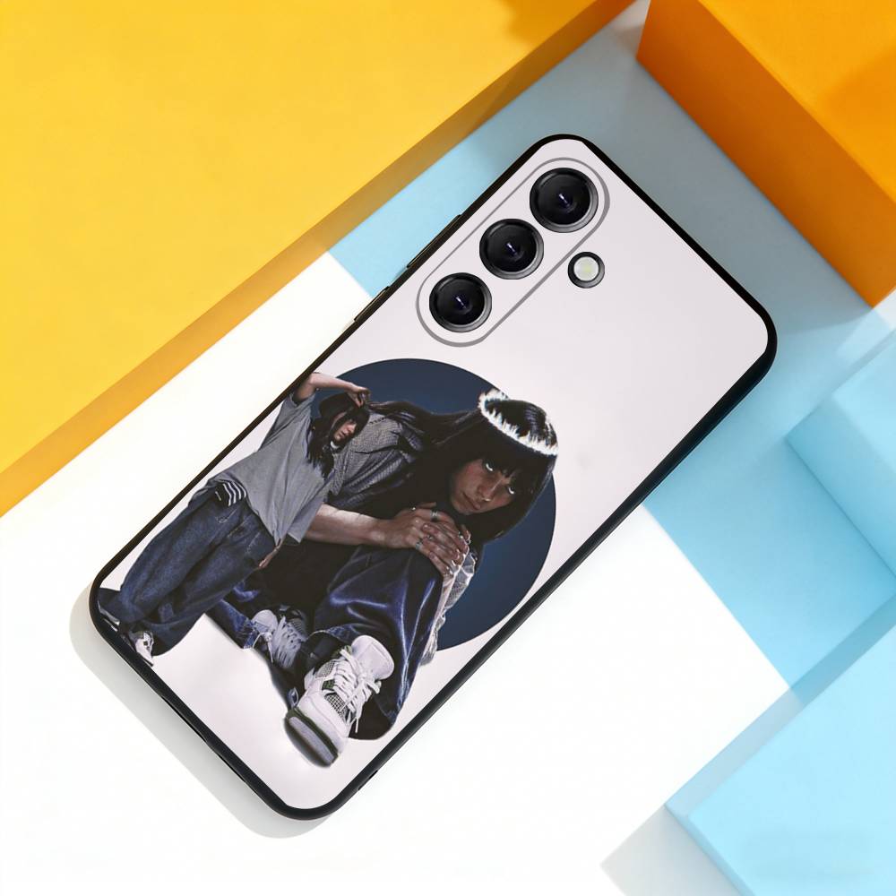 B-Billie-lovely E-Eilish Phone Case For Samsung Galaxy A 22,71,53,52,51,72,73,5G,Note,J7,8,9 Soft Black Cover