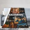 Italian Brainrot Plush Blanket Child  Flannel Throw Blanket For Living Room Super Soft Custom DIY Quality Bedspread Gift Idea