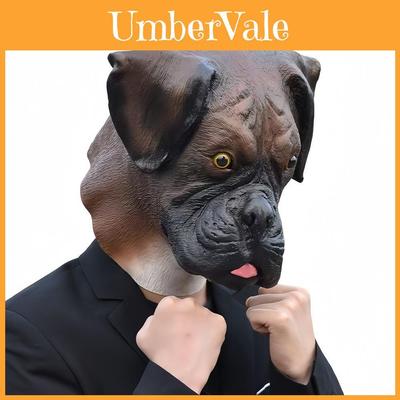 Pet Dog Mask Latex Costume For Halloween And Cosplay Dogs Animal Props
