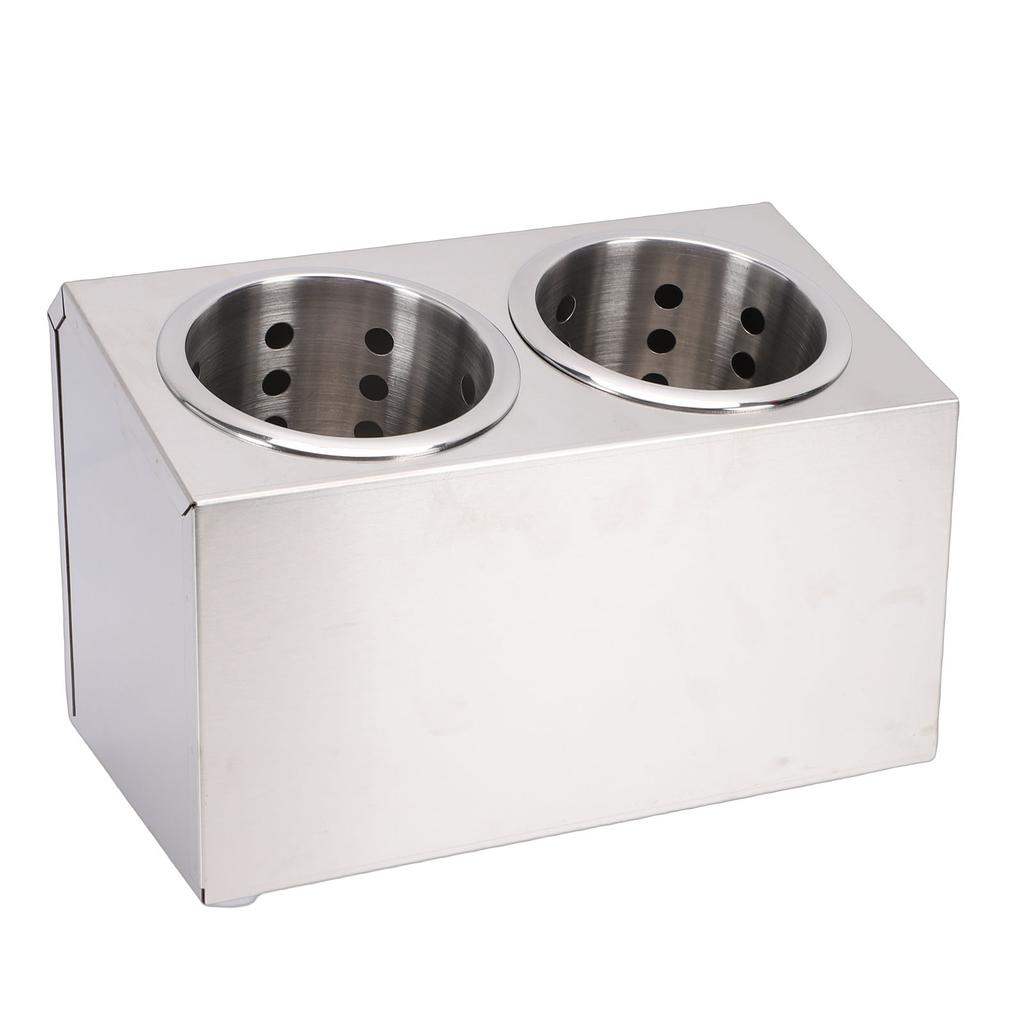Countertop Silverware Holder Stainless Steel Countertop Utensils Organizer for Forks Spoons Chopsticks