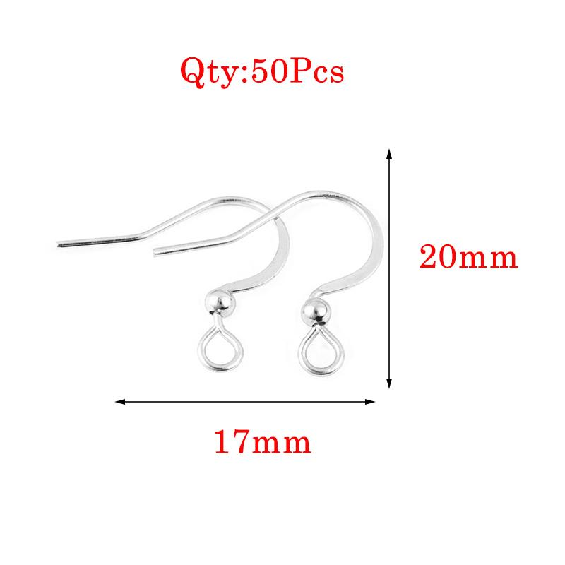 Stainless Steel Earrings Hook For Jewelry Making Hypoallergenic Women Dangle Cross Earring Clasps Fittings Diy Finding