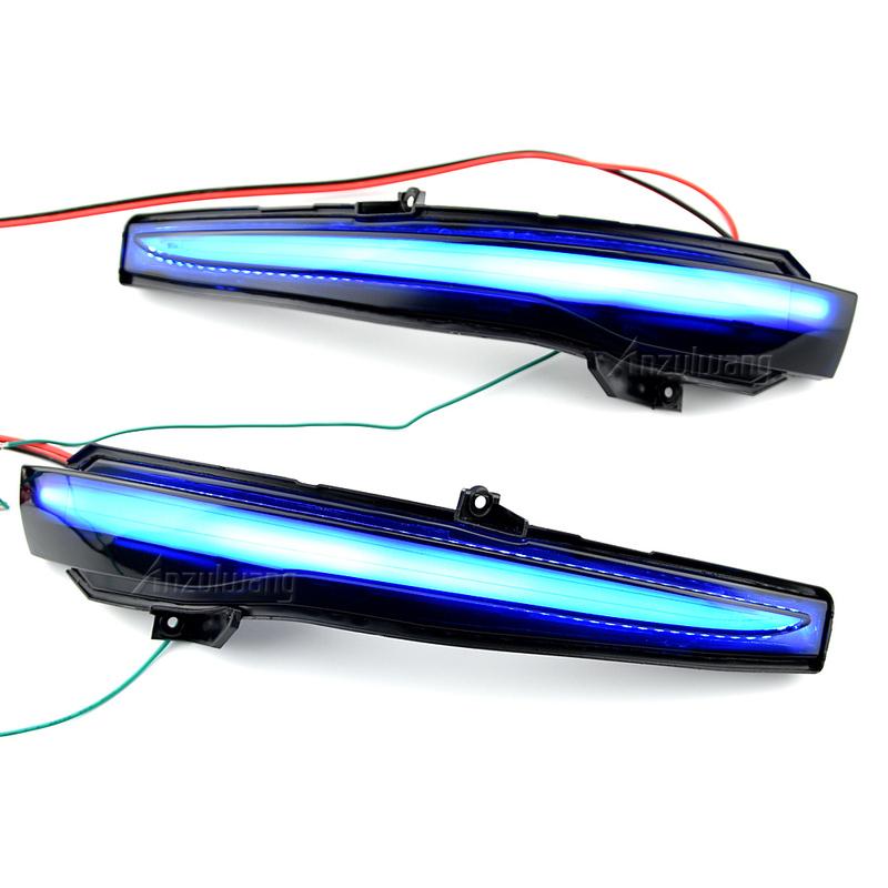 2pcs Dynamic Blinker For Mercedes Benz C E S GLC W205 X253 W213 W222 V Class W447 LED Turn Signal Light Side Mirror Indicator