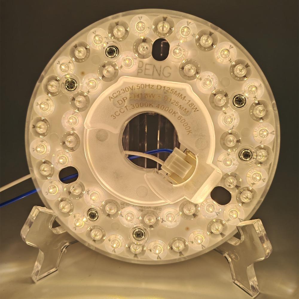 3CCT Ceiling Fan Light Kit 18W Retrofit Light Kit Modern LED Light Replacement Flush Mount